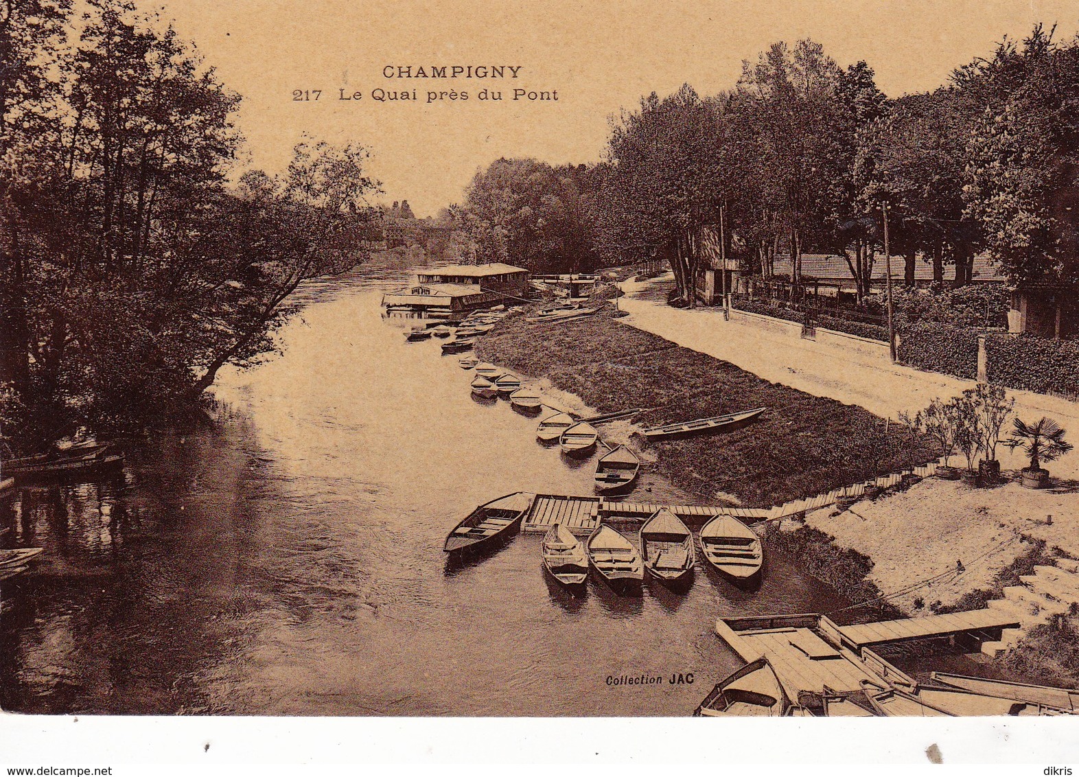 94-CHAMPIGNY- LE QUAI PRES DU PONT - Champigny Sur Marne