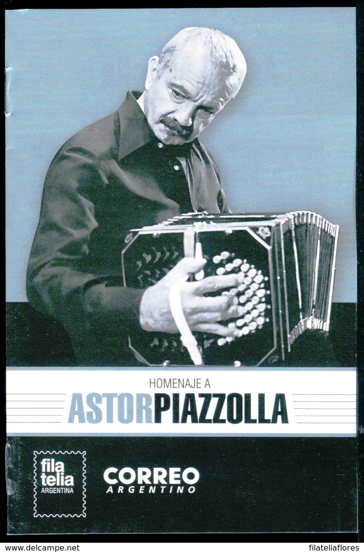 Argentina - Volante FDC Homenaje A Astor Piazzolla (emisión Año 2018) - FDC