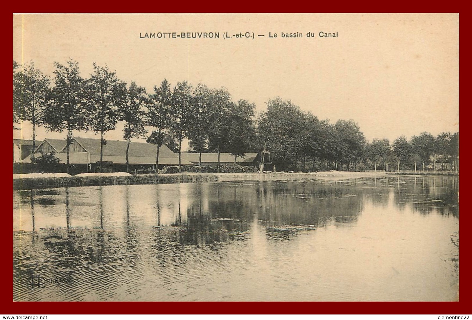 La Motte-beuvron   Le Bassin Du Canal      ( Scan Recto Et Verso ) - Lamotte Beuvron