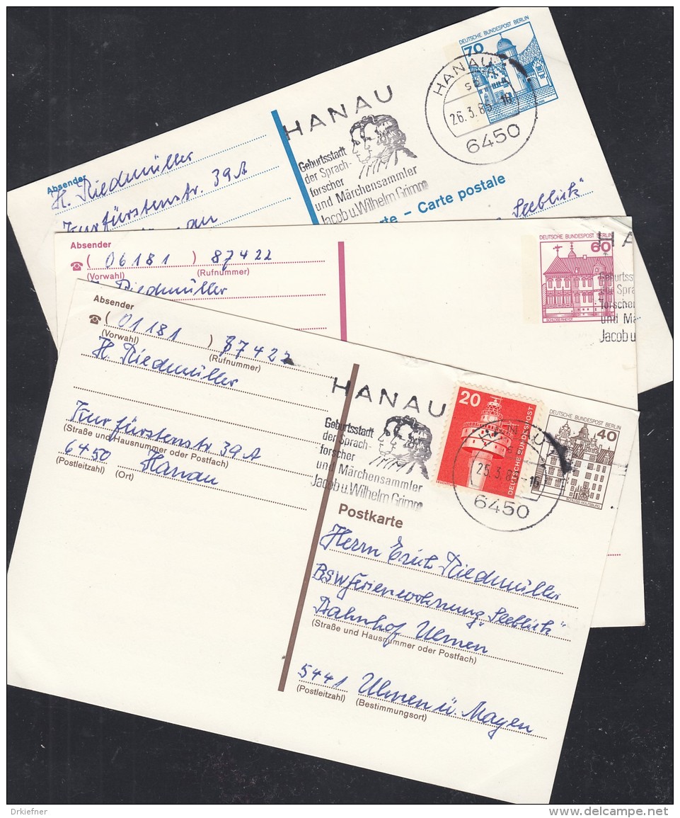 BERLIN P 121 II - 123 II, Gebraucht, Burgen Und Schlösser 1982 - Postcards - Used