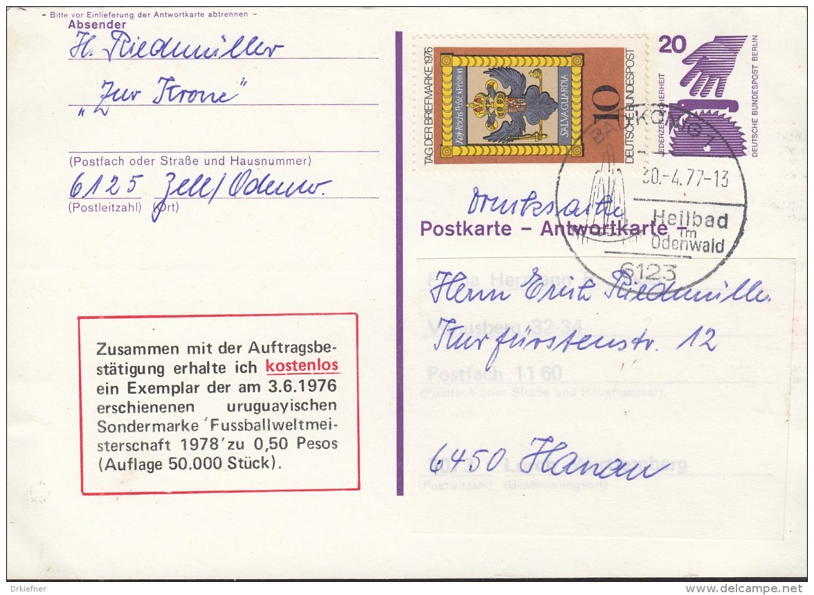 BERLIN P 101 A+ ZFr., Gebraucht, Unfallverhütung 1975 - Postcards - Used