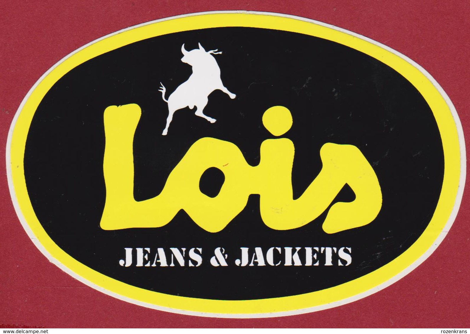 Sticker Autocollant Jeans LOIS Jackets Mode Fashion Bull Aufkleber Adesivo - Autocollants