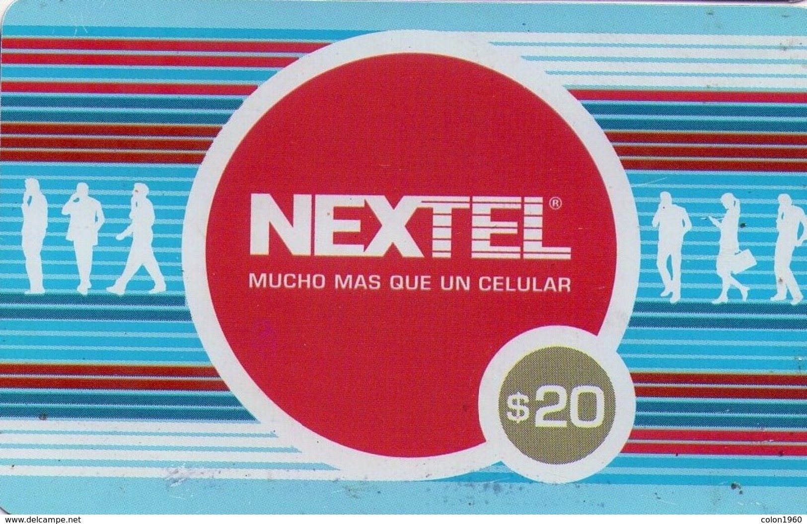 TARJETA TELEFONICA DE ARGENTINA, PREPAGO. NEX-003A, NEXTEL CIRCULO ROJO (124). COLOR-GRAF - Argentina