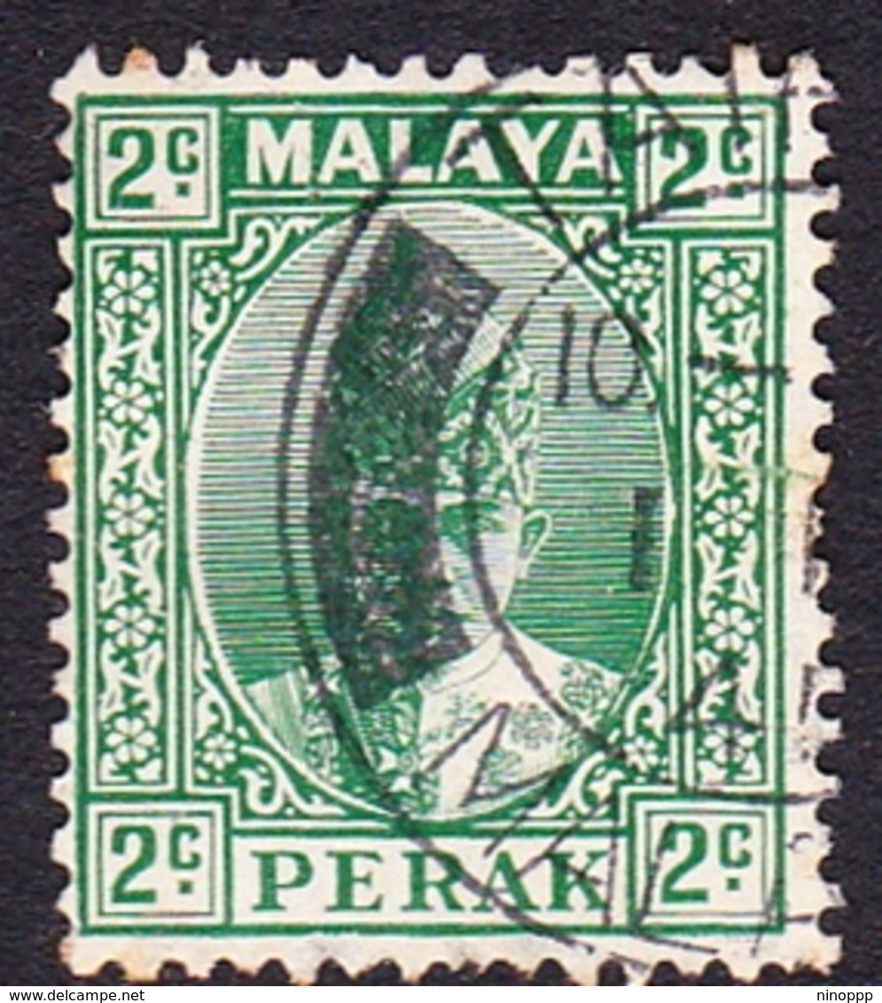 Malaysia-Perak SG 104 1939 Sultan Iskandar, 2c Green, Used - Perak