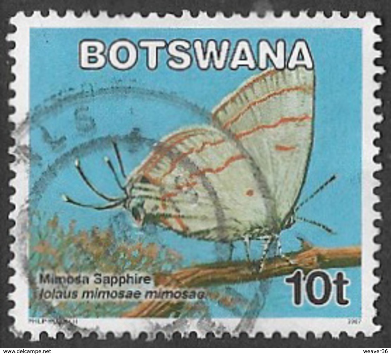 Botswana 2007 Definitive 10t Good/fine Used [37/30959/ND] - Botswana (1966-...)