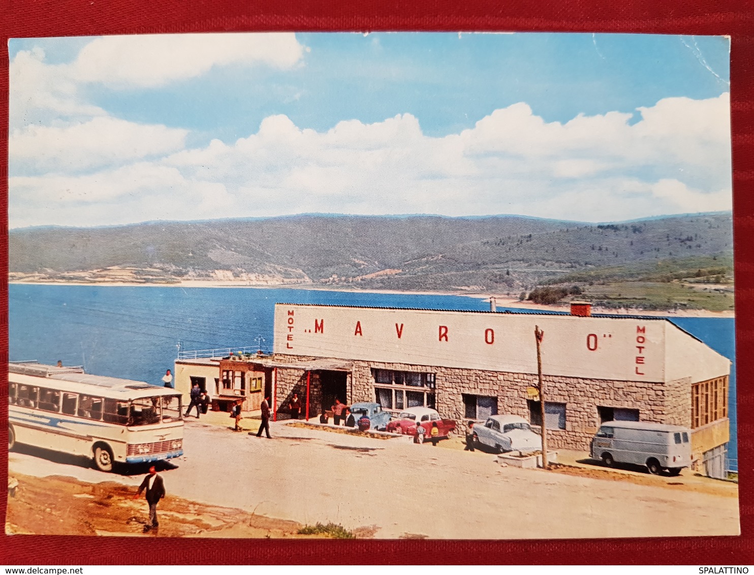 MAVROVSKO JEZERO, MACEDONIA, ORIGINAL VINTAGE POSTCARD - Macedonia Del Norte