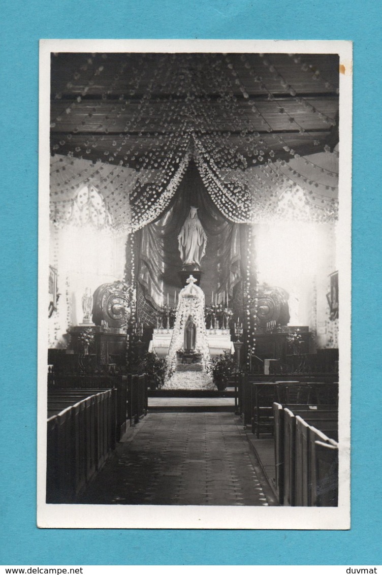 78 Yvelines Bonnieres  Interieur D ' Eglise Decoré Carte Photo Photo Demay 24 Rue De Paris  ( Format 9cm X 14cm  ) - Bonnieres Sur Seine