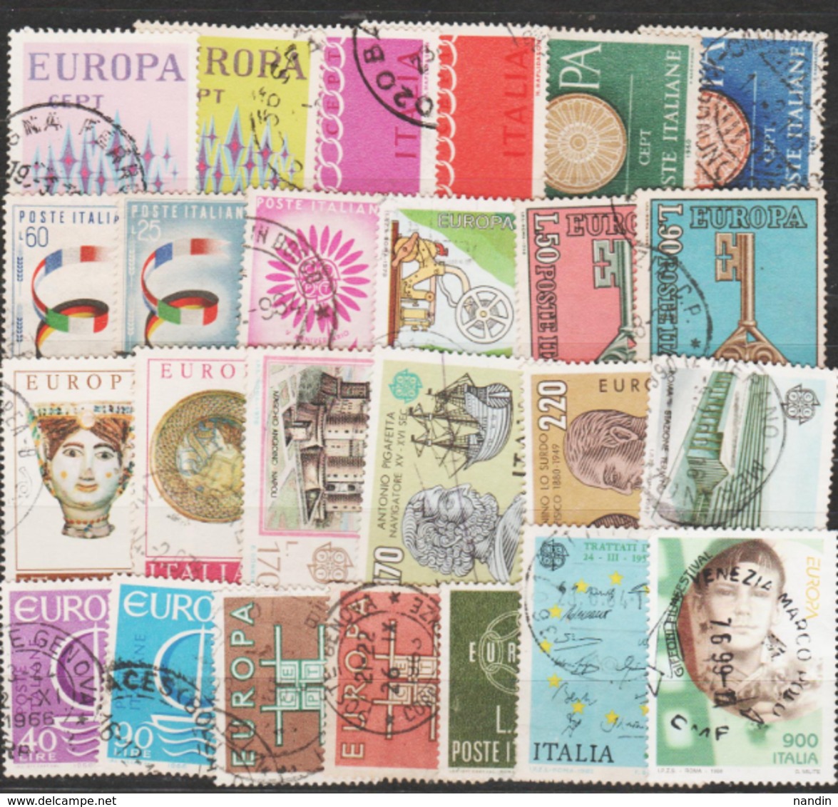 EUROPA  USED COLLECTION FROM ITALY MANY COMPLETE SETS - Sammlungen