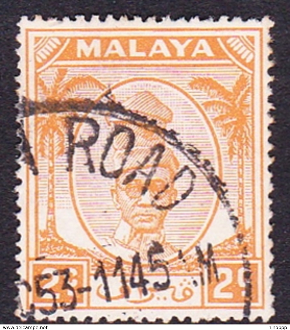 Malaysia-Perak SG 129 1950 Sultan Shah 2c Orange, Used - Perak