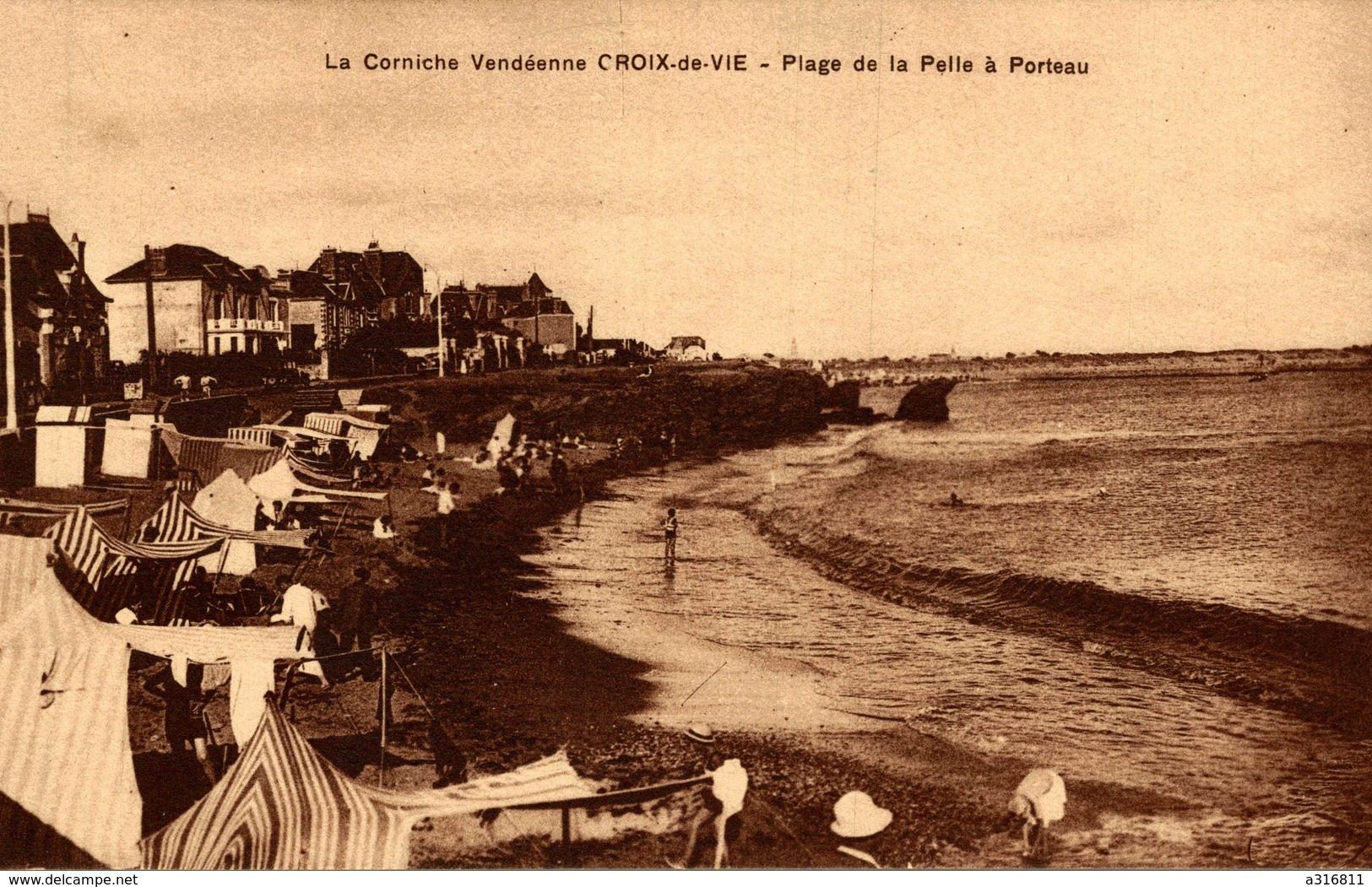 LA CORNICHE VENDEENNE CROIX DE VIE  PLAGE DE LA PELLE A PORTEAU - Saint Gilles Croix De Vie