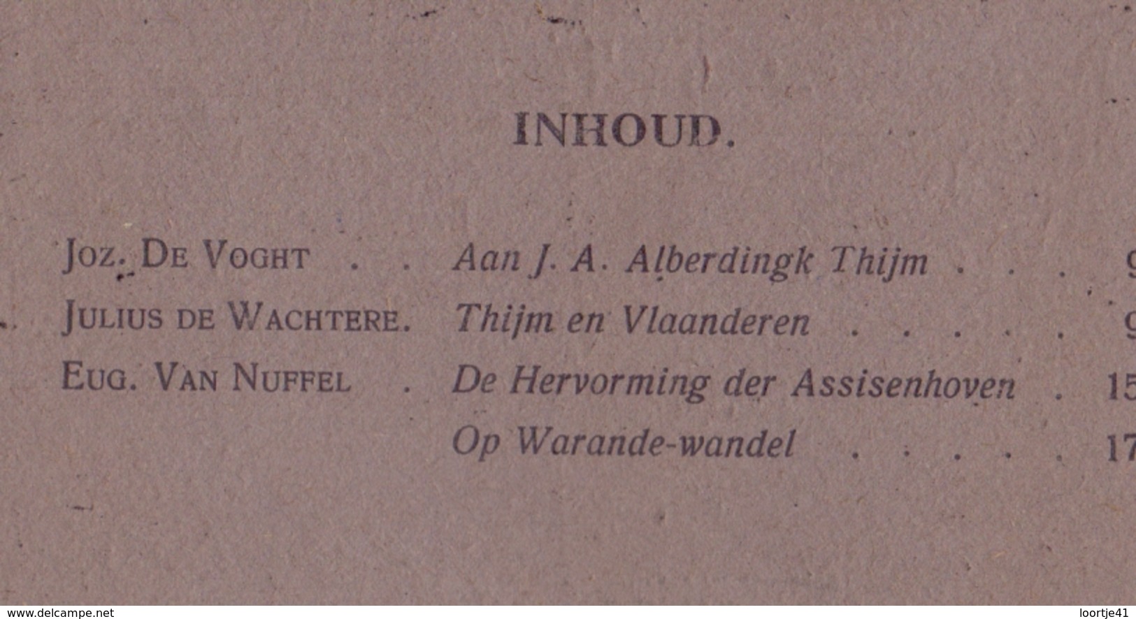 Tijdschrift  Litteratuur - Dietsche Warande & Belfort - Antwerpen 1920 N° 8 & 9 - Autres & Non Classés