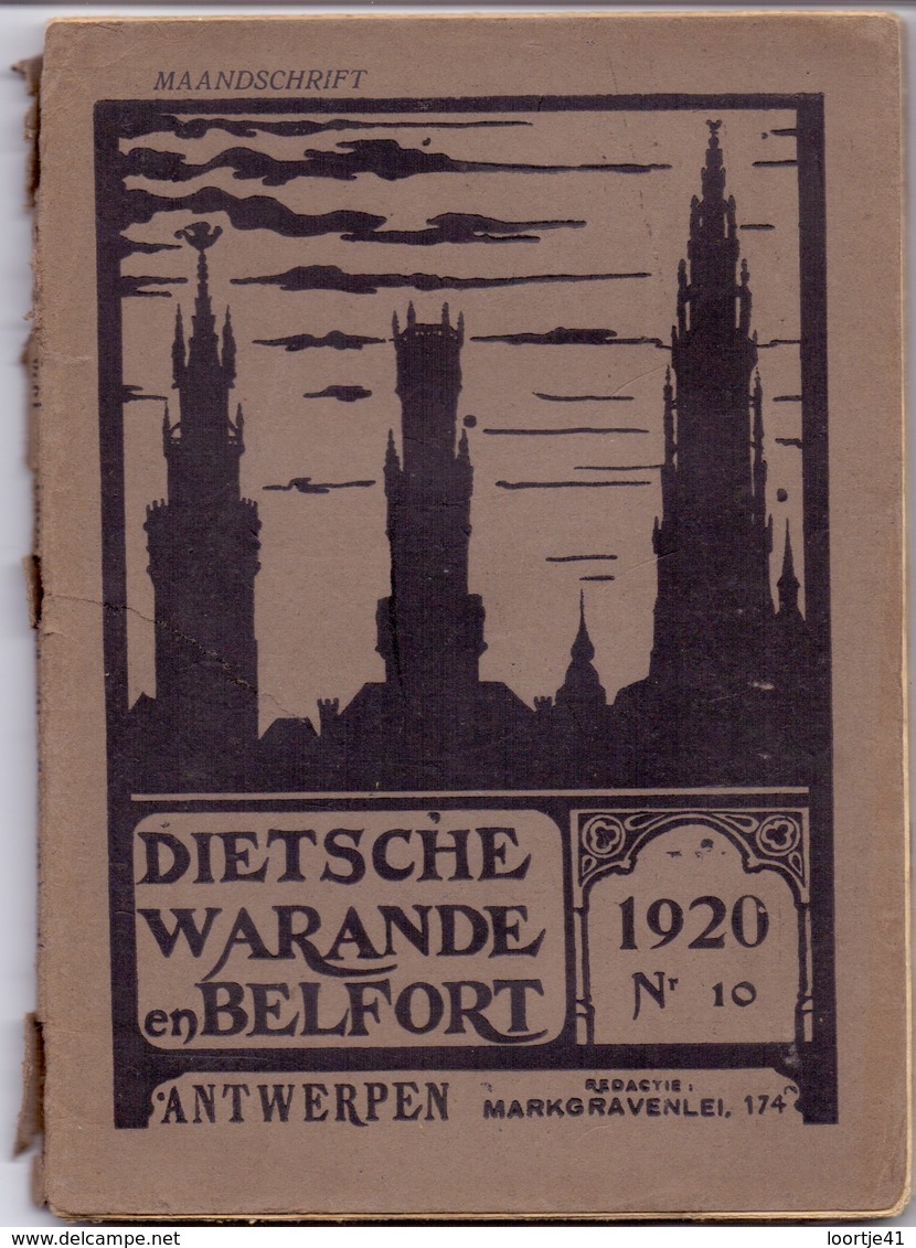 Tijdschrift  Litteratuur - Dietsche Warande & Belfort - Antwerpen 1920 N° 10 - Autres & Non Classés