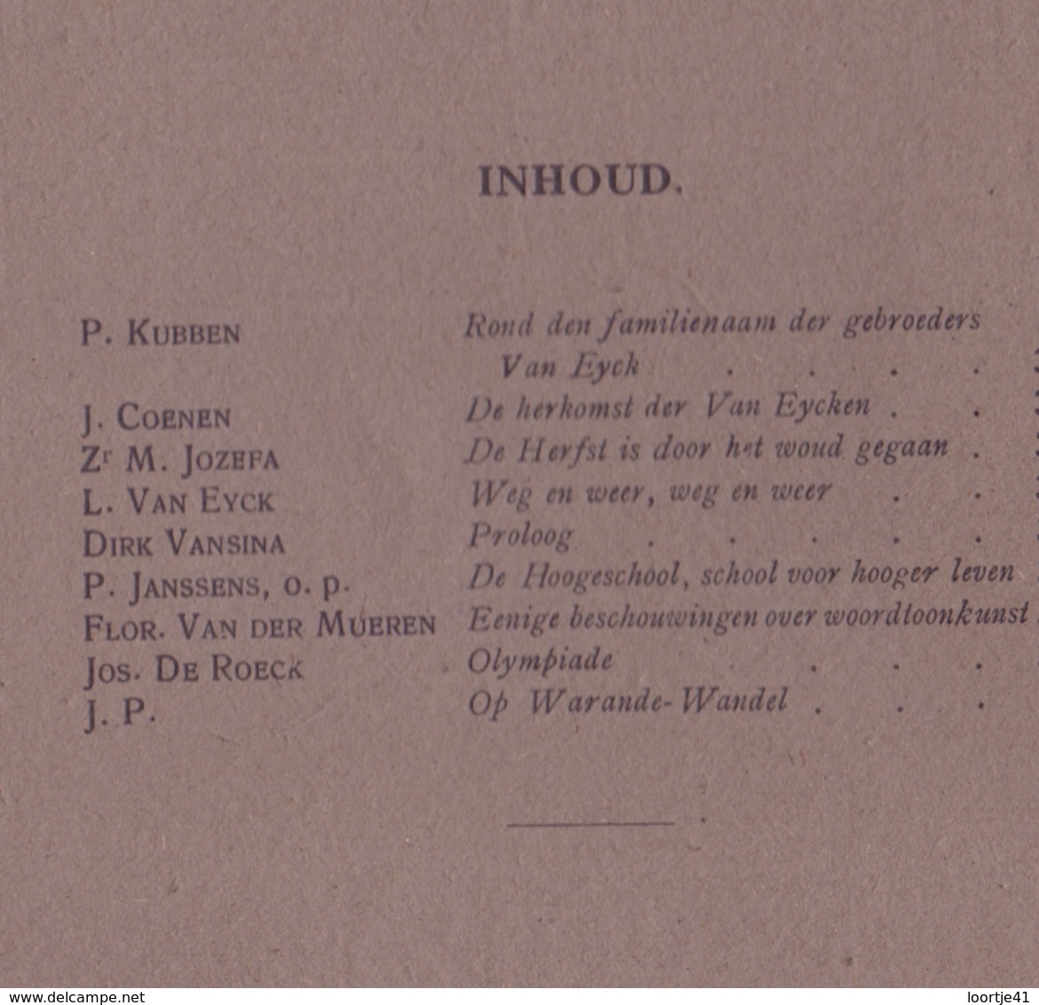 Tijdschrift  Litteratuur - Dietsche Warande & Belfort - Antwerpen 1920 N° 11 - Other & Unclassified