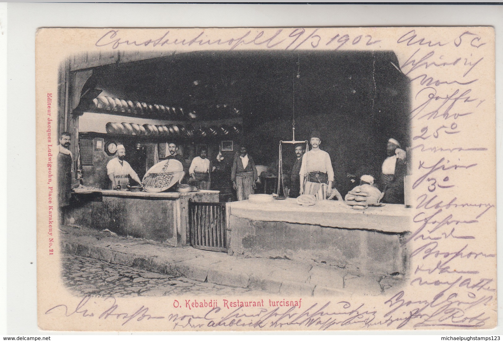 German Levant / Turkey / Restaurant Postcards - Altri & Non Classificati