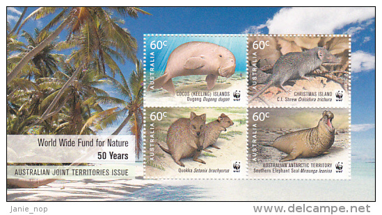 Cocos (Keeling) Islands 2011 50th Anniversary WWF Mini Sheet MNH - Cocos (Keeling) Islands