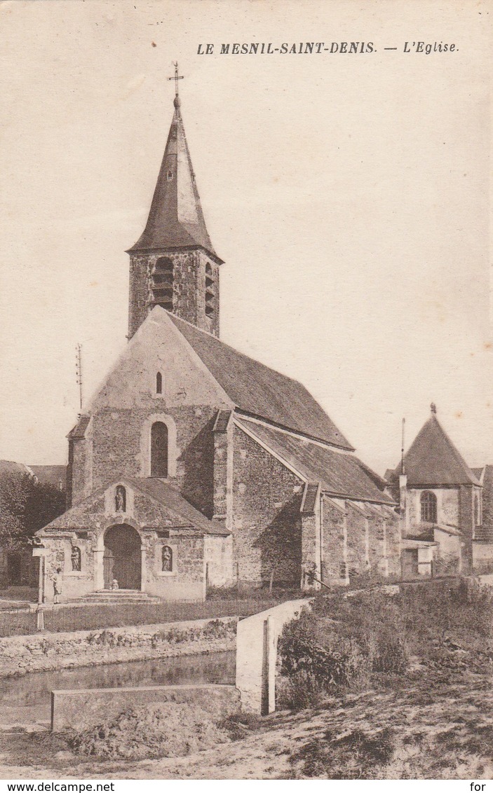 Yvelines : LE MESNIL-SAINT-DENIS : L'église - Le Mesnil Saint Denis