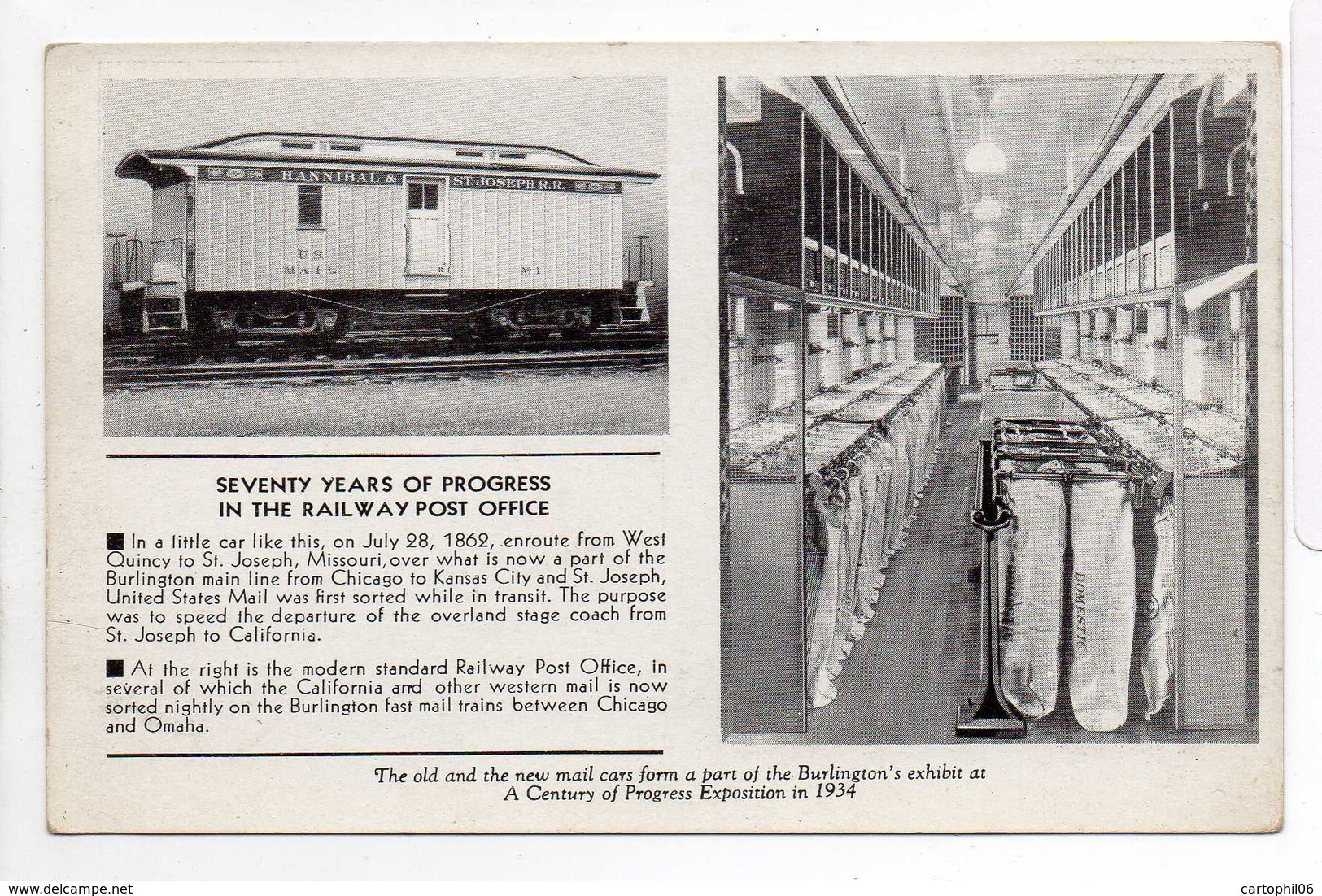 - CPA SEVENTY YEARS OF PROGRESS IN THE RAILWAY POST OFFICE - - Trains