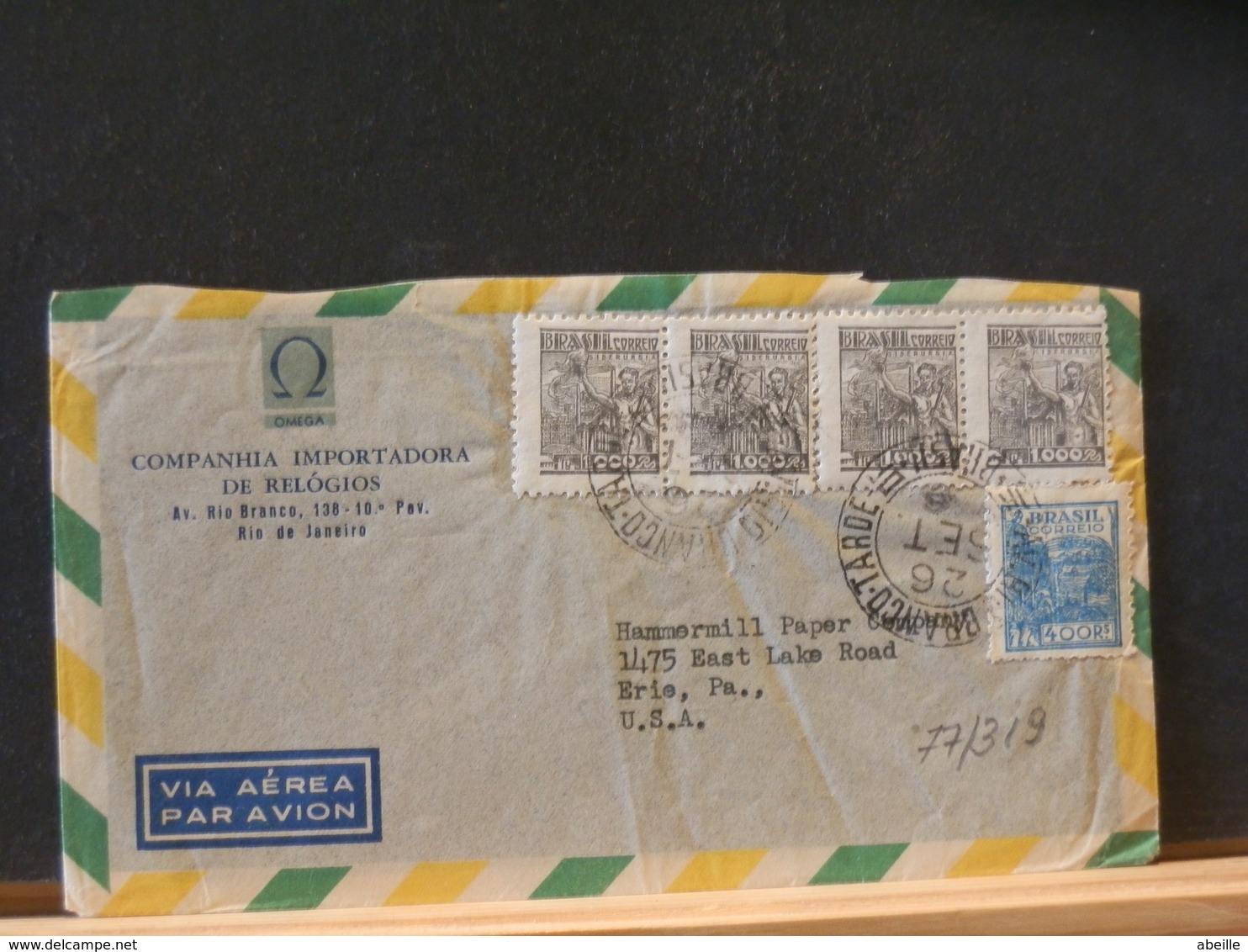 77/316  LETTTER  TO USA - Covers & Documents
