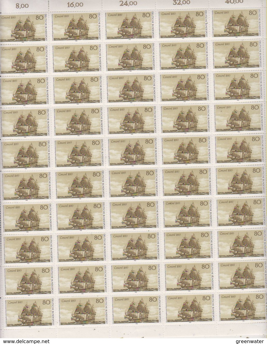 Germany 1983 Concord - German Immigration To The USA 1v Shtlt Of 50 (shtlt Is 1x Folded)  ** Mnh  (F7176) - Maximumkaarten