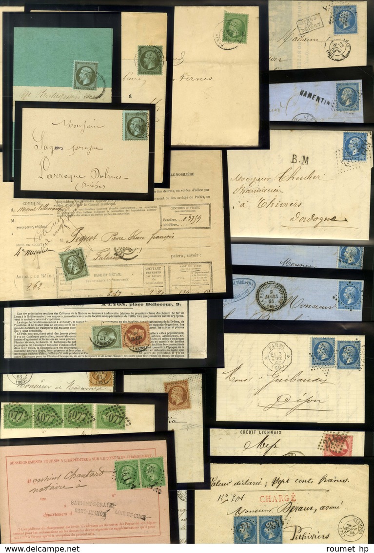 Lot De 28 Lettres Emission Empire Dentelé. - B / TB. - 1862 Napoleone III