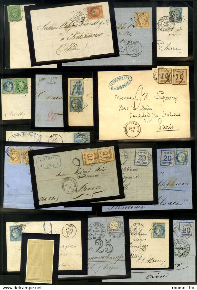 Lot De 18 Lettres De La Guerre De 1870 Dont Alsace-Lorraine. - B / TB. - Guerra Del 1870