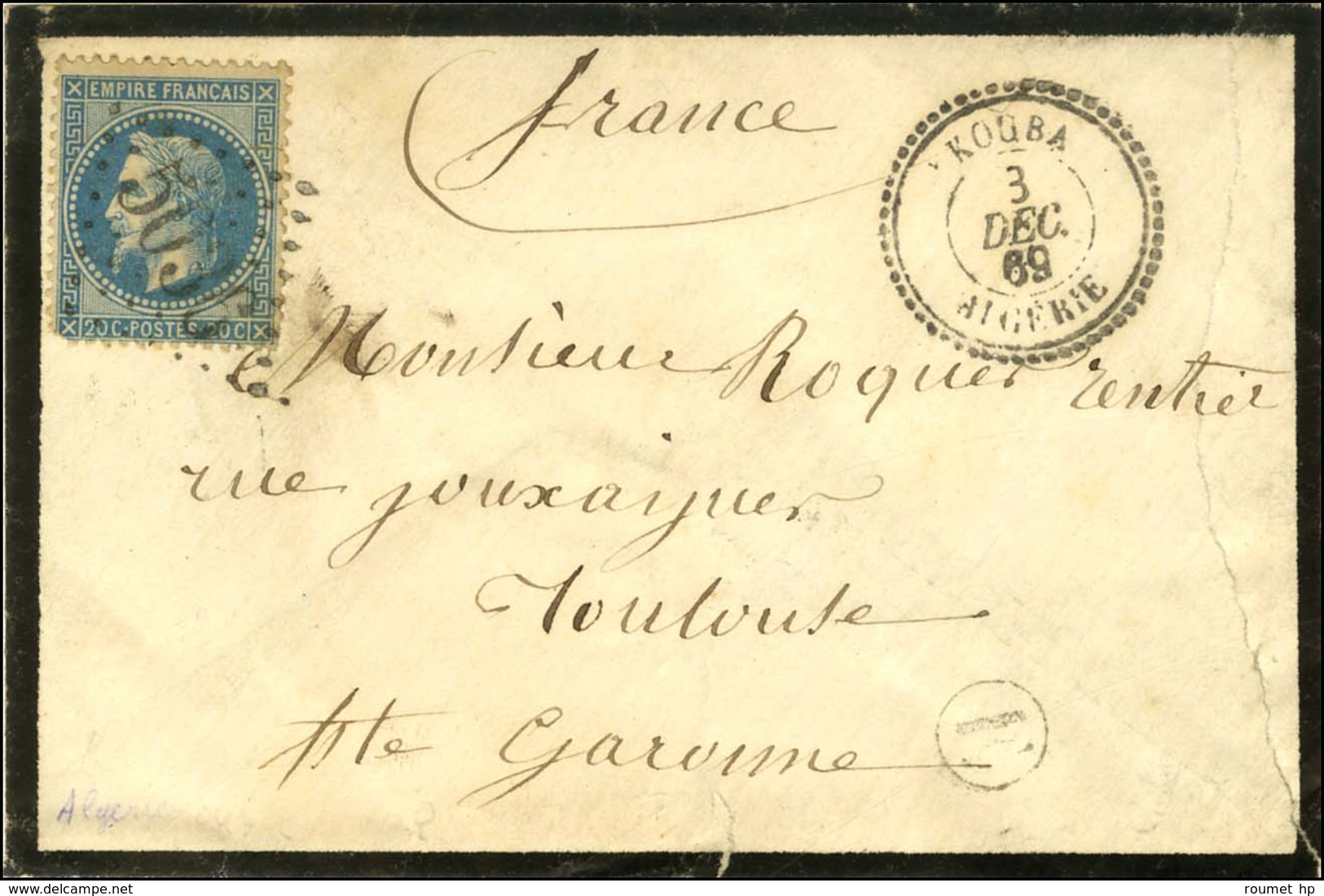 GC 5036 / N° 29 Càd T 22 KOUBA / ALGERIE. 1869. - TB / SUP. - R. - Other & Unclassified