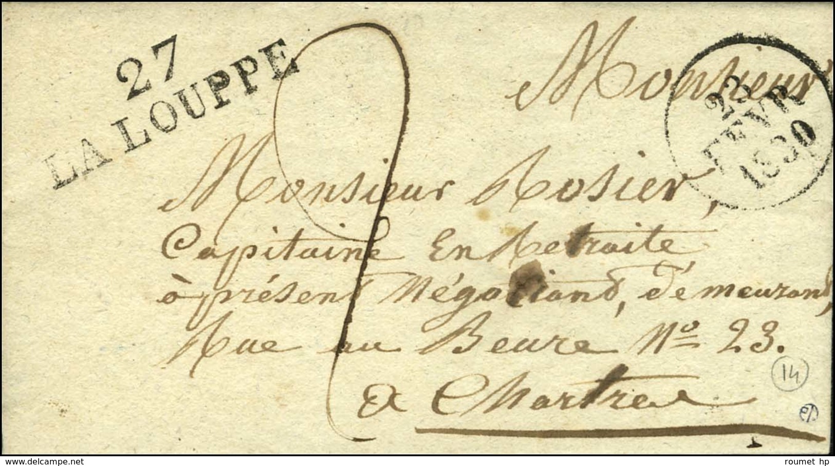 27 / LA LOUPPE Dateur A. 1830. - SUP. - Other & Unclassified