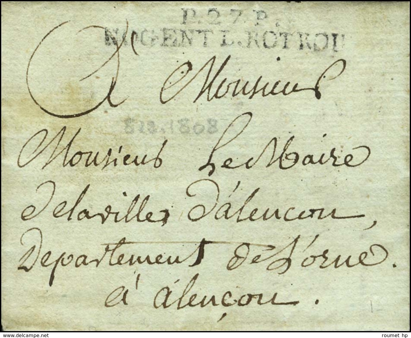 P.27.P. / NOGENT L. ROTROU. 1808. - TB. - Autres & Non Classés