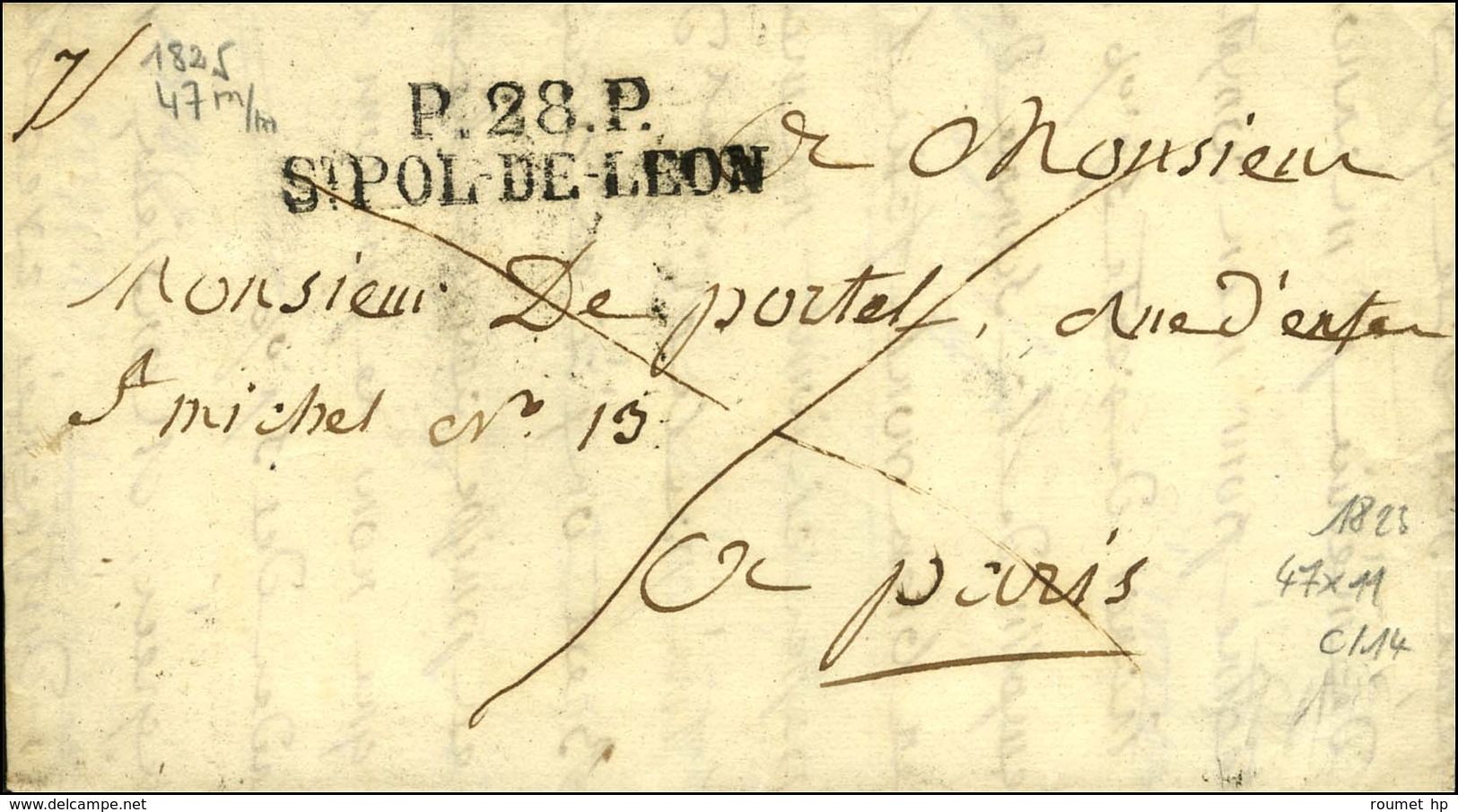 P.28.P. / ST POL DE LEON. 1823. - SUP. - Other & Unclassified