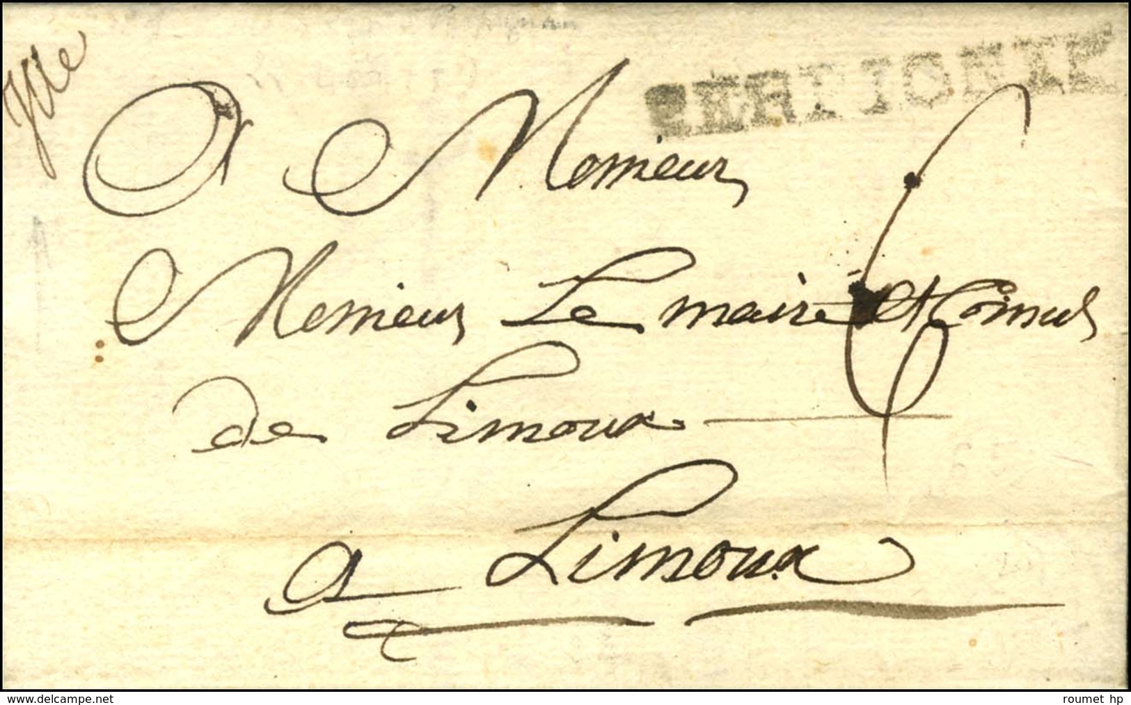 '' Ille '' (L. N° 1) + PERPIGNAN (L. N° 5) Sur Lettre Avec Texte Daté 1779. - TB / SUP. - R. - Other & Unclassified