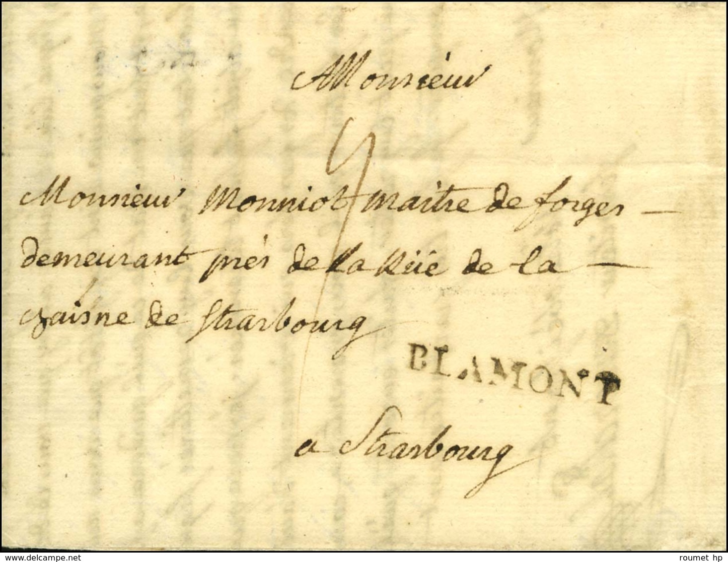 BLAMONT (L N° 1). 1770. - SUP. - Andere & Zonder Classificatie