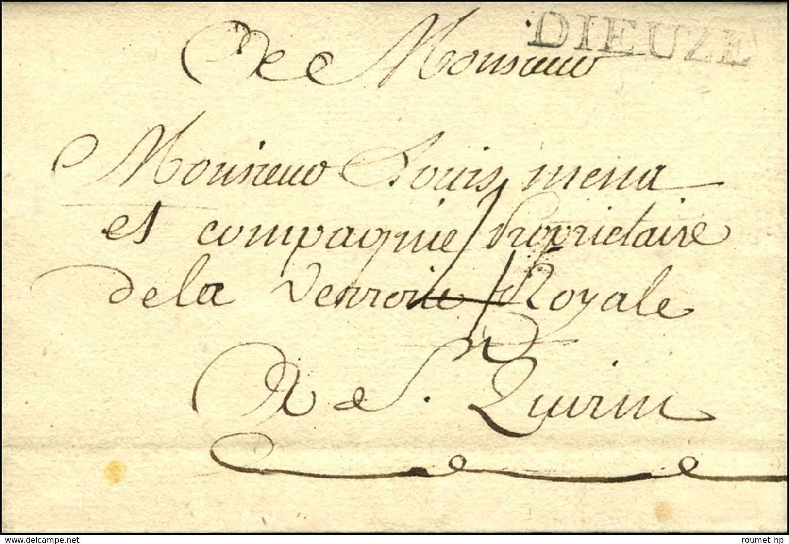 DIEUZE (L N° 2) Sur Lettre Avec Texte Daté De Dieuze Le 4 Mars 1787 Pour St Quirin. - TB / SUP. - Sonstige & Ohne Zuordnung