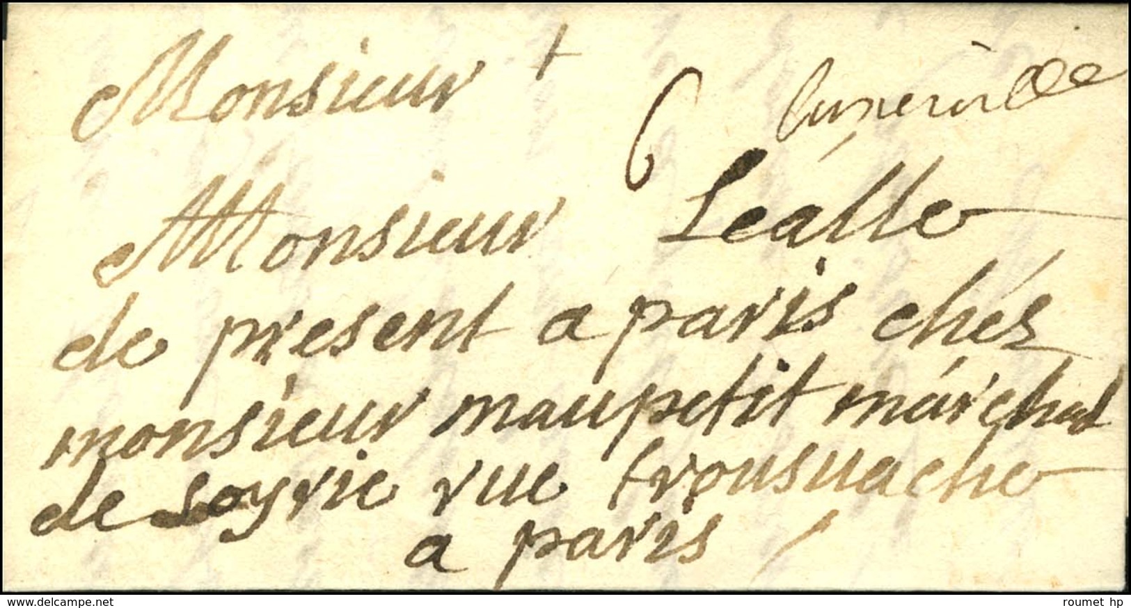 '' Luneville '' (L N° 8) Sur Lettre Avec Texte Daté Le 29 Août 1711 Pour Paris. - TB / SUP. - Other & Unclassified