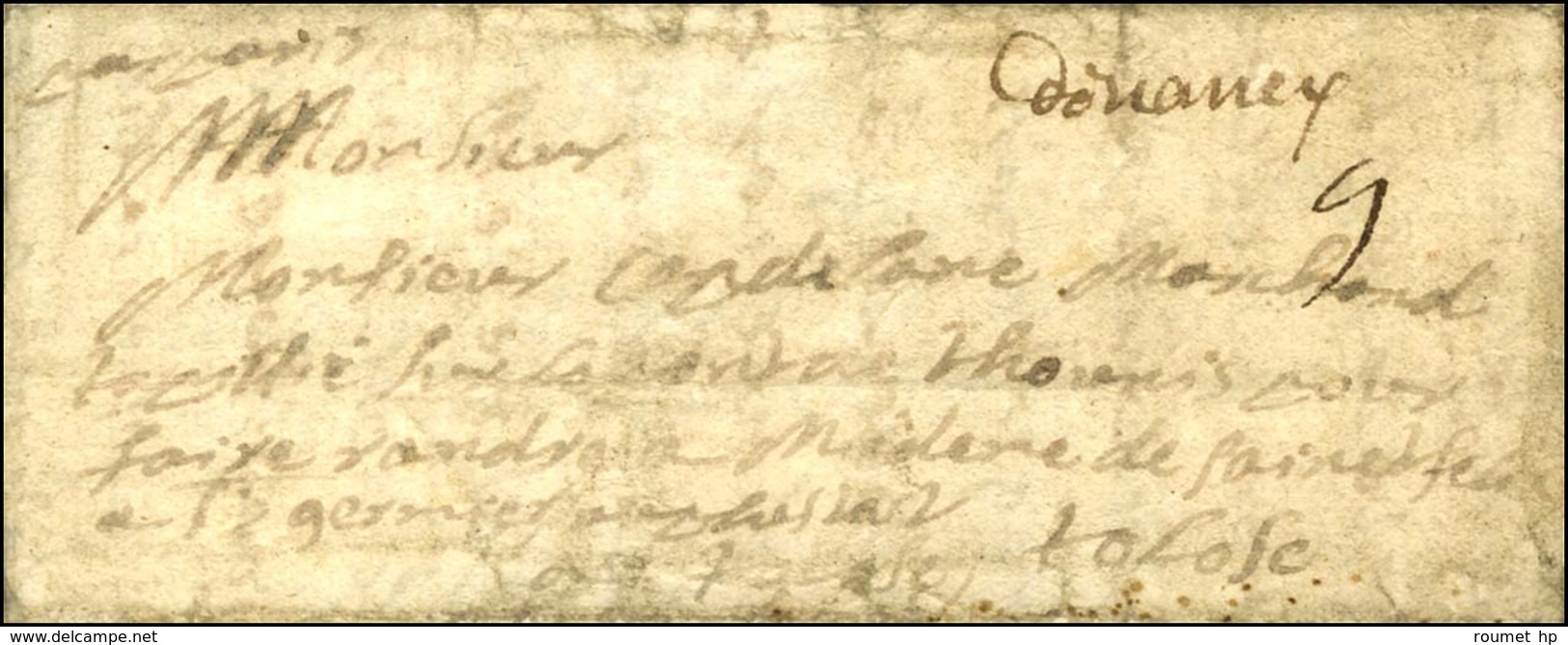 '' Denancy '' (L N° 1) Sur Lettre Avec Texte Daté Du 16 Janvier 1683 Pour Toulouse. - TB. - R. - Altri & Non Classificati