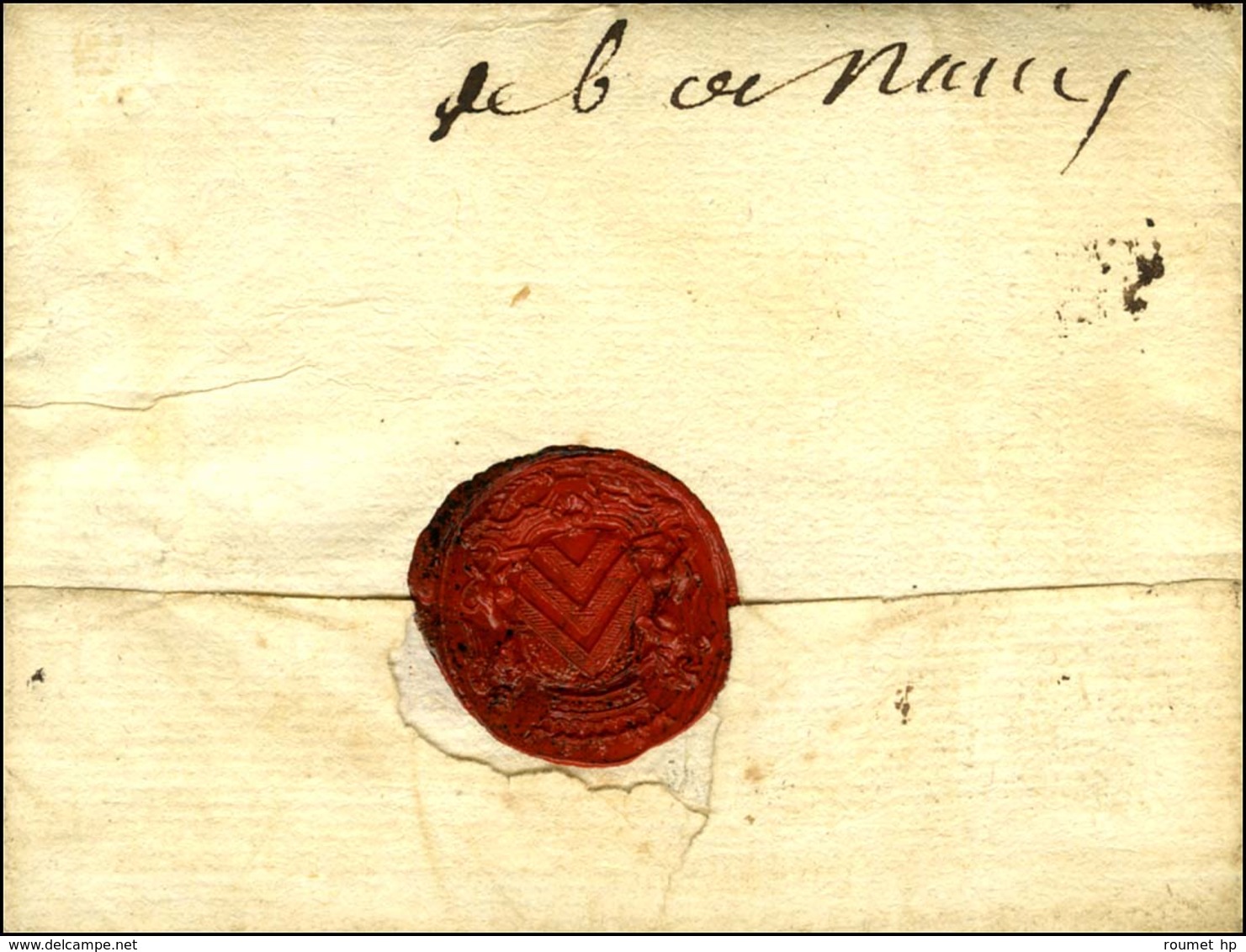 Lettre Avec Texte Daté D'Arras Le 8 Août 1771 Pour Nancy Réexpédiée Au Havre. Au Verso, '' Deb De Nancy '' (L N° 37). -  - Other & Unclassified