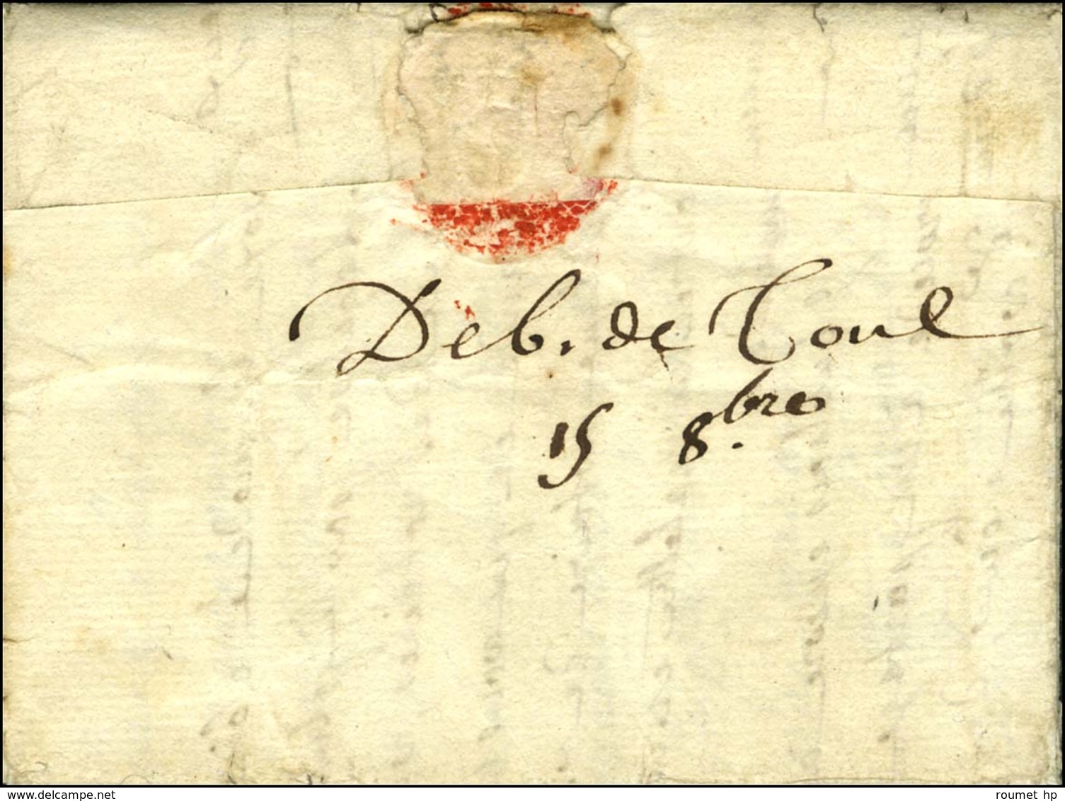 '' Deb De Toul '' (L N° 6) Sur Lettre Avec Texte Daté De Paris Le 10 Octobre 1776 Pour Toul Réexpédiée à Soissons. - TB. - Andere & Zonder Classificatie