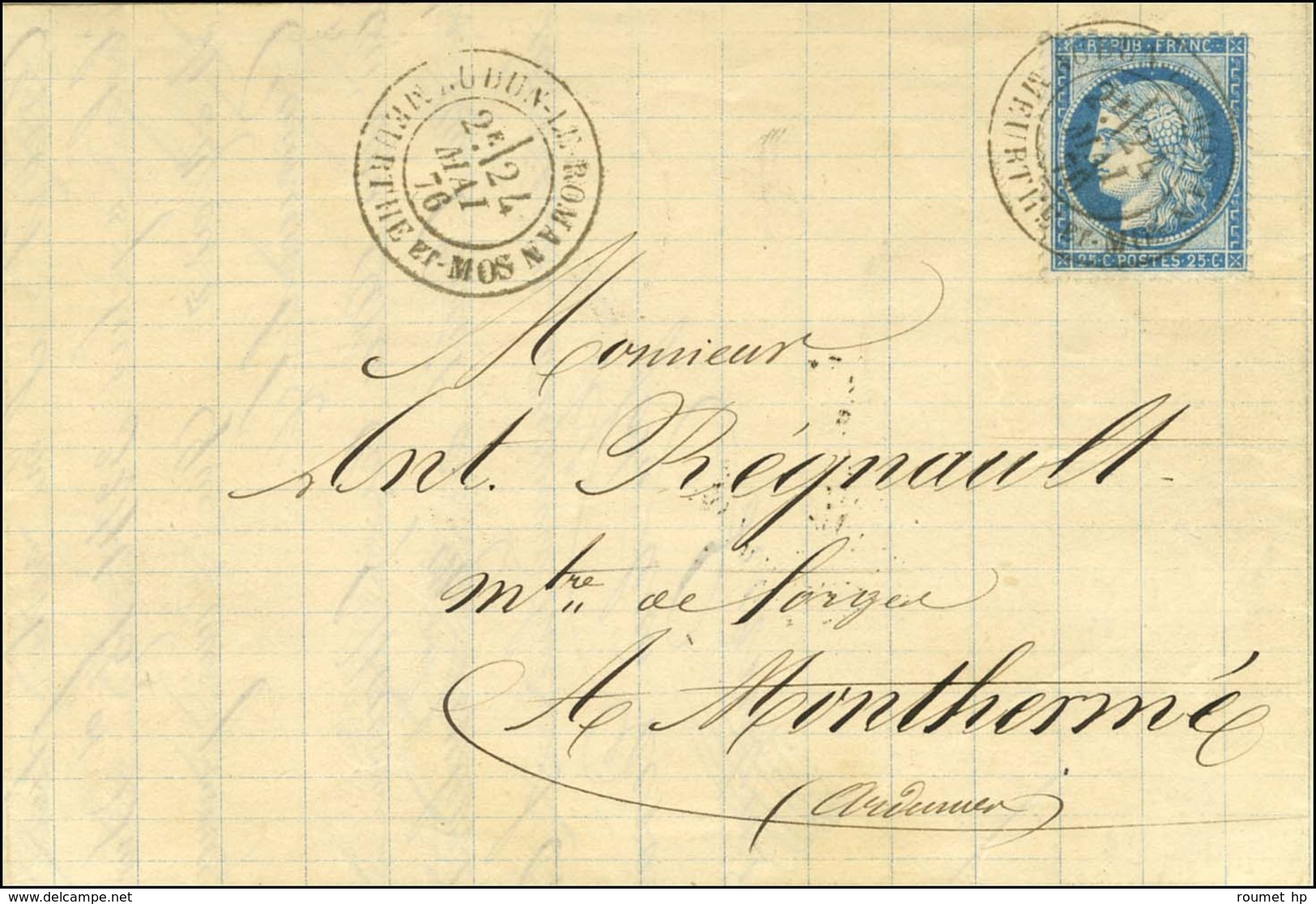 Càd T 18 AUDUN-ROMAN / MEURTHE ET MOS / N° 60. 1876. - SUP. - Other & Unclassified