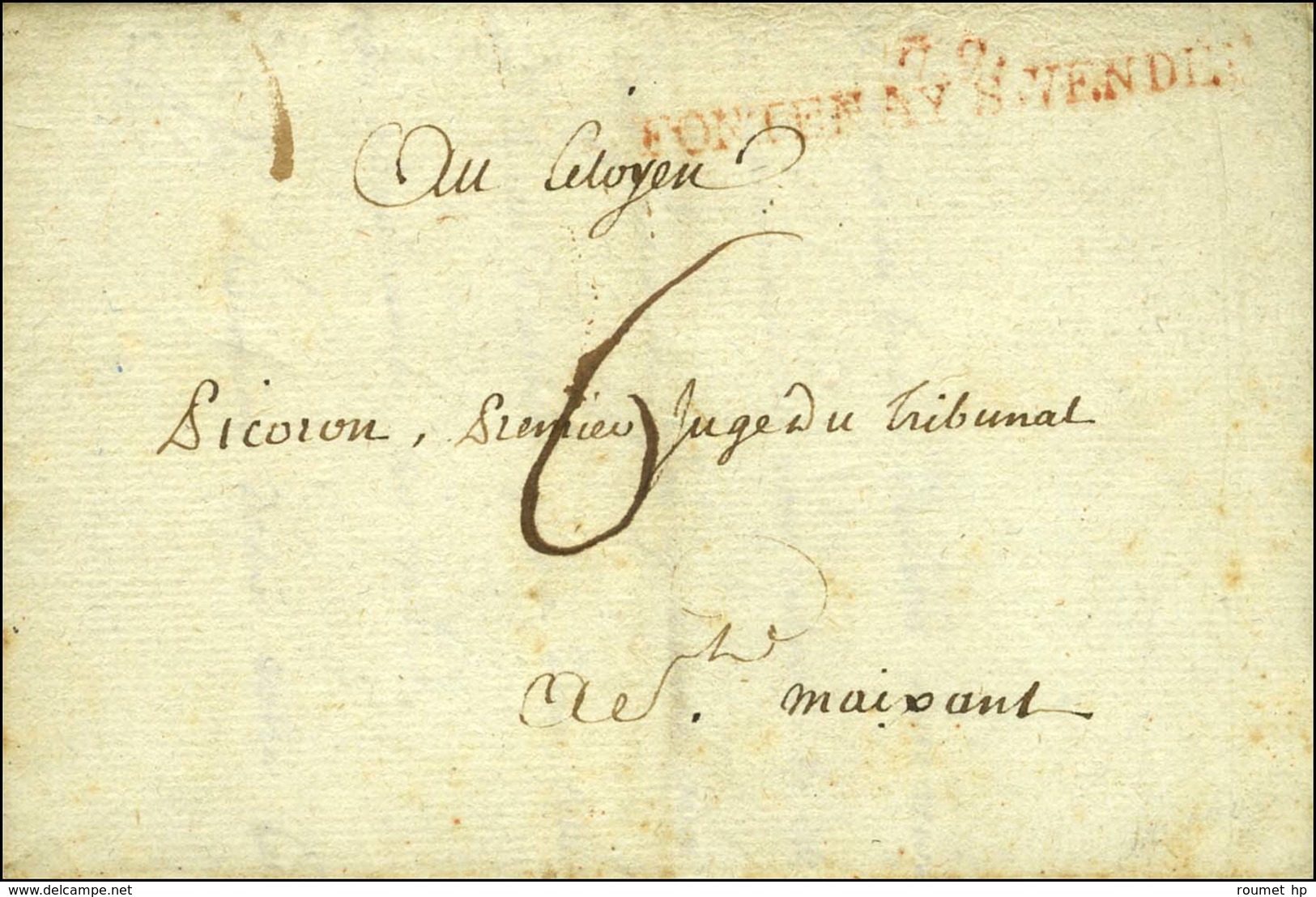 79 / FONTENAY S.VENDEE Rouge. 1793. - TB. - R. - Other & Unclassified