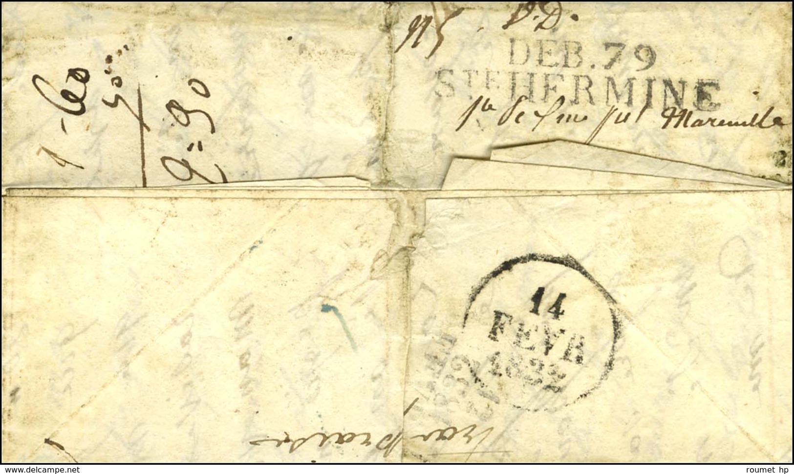 DEB. 79 / Ste HERMINE Sur Lettre Avec Texte Daté De Paris Le 9 Février 1832. - TB / SUP. - Other & Unclassified