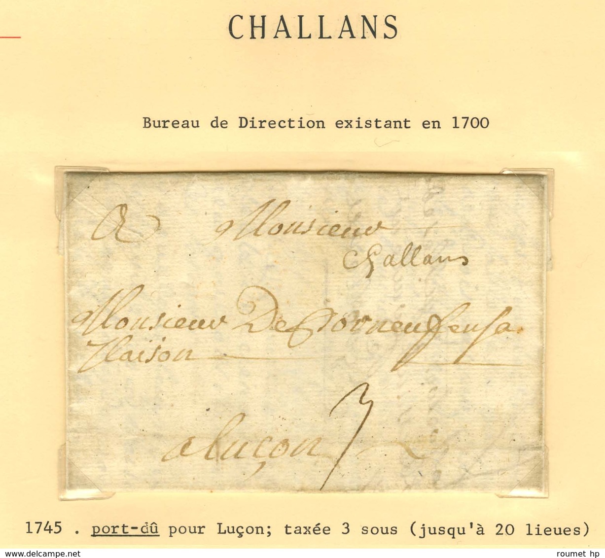 Lot De 14 Marques Postales Et Oblitérations De Challans. - B / TB. - Other & Unclassified