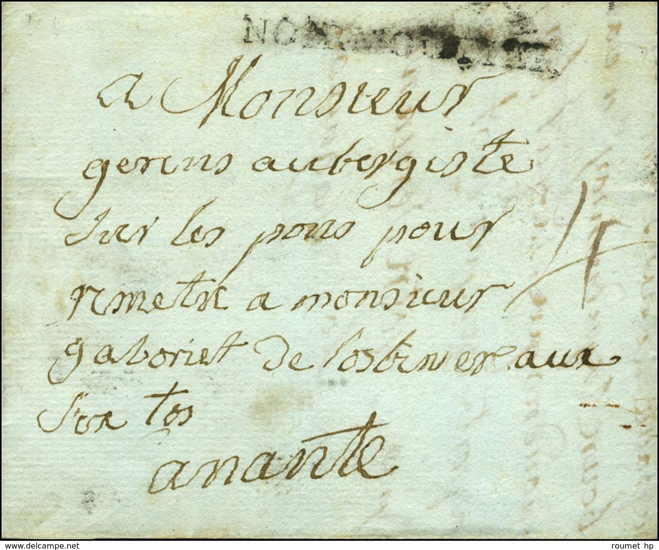 NOIRMOUTIER (L N° 1) Sur Lettre Avec Texte Daté Du 20 Décembre 1785. - TB. - R. - Other & Unclassified