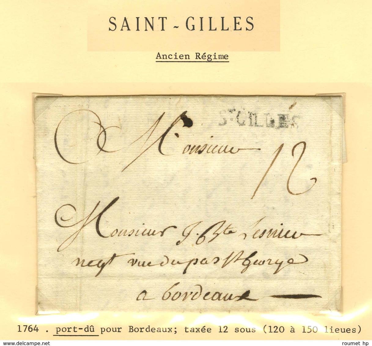 Lot De 16 Marques Postales Et Oblitérations De St Gilles Sur Vie. - B / TB. - Other & Unclassified