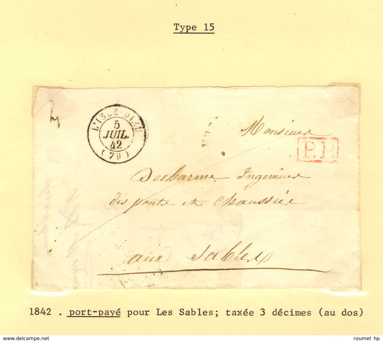 Lot De 13 Marques Postales Et Oblitérations De D'Aizenay, La Barre De Mont, Bouin, L'Ile D'Yeu Et Lège. - B / TB. - Other & Unclassified