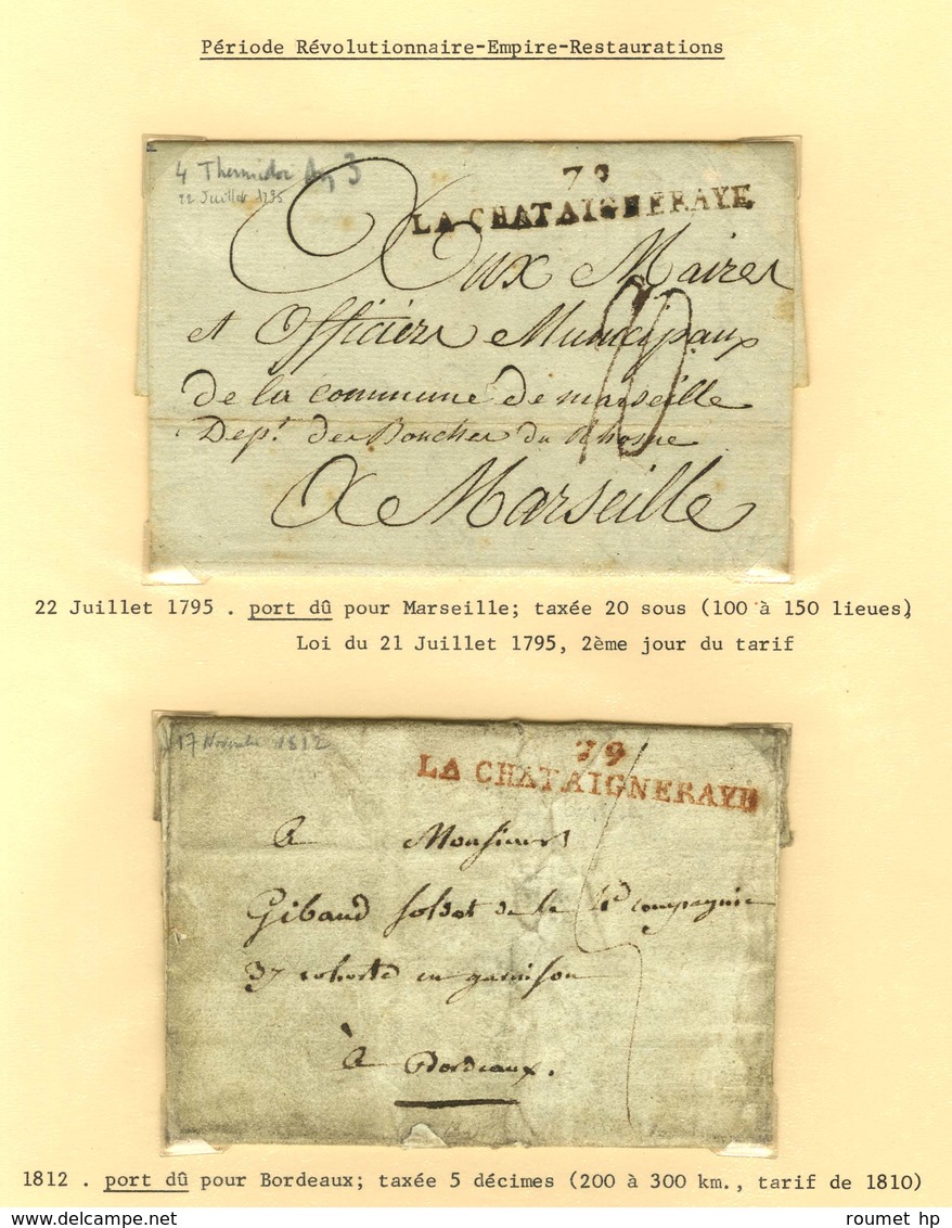 Lot De 23 Marques Postales Et Oblitérations De La Châtaigneraie. - B / TB. - Autres & Non Classés