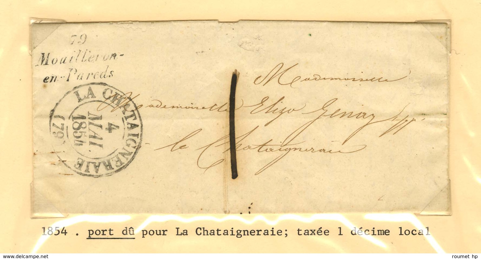 Lot De 7 Marques Postales Et Oblitérations De La Rochelière, Bournezeau Et Mouilleron En Pareds. - B / TB. - Other & Unclassified