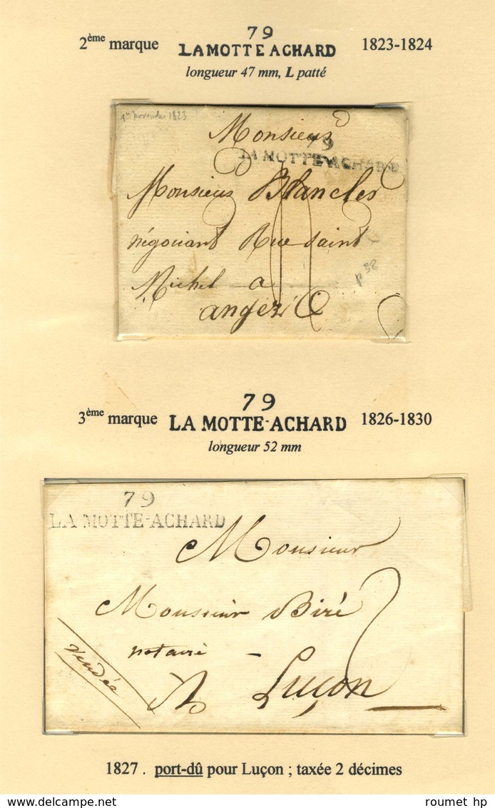 Lot De 15 Marques Postales Et Oblitérations De La Mothe Achard. - B / TB. - Andere & Zonder Classificatie