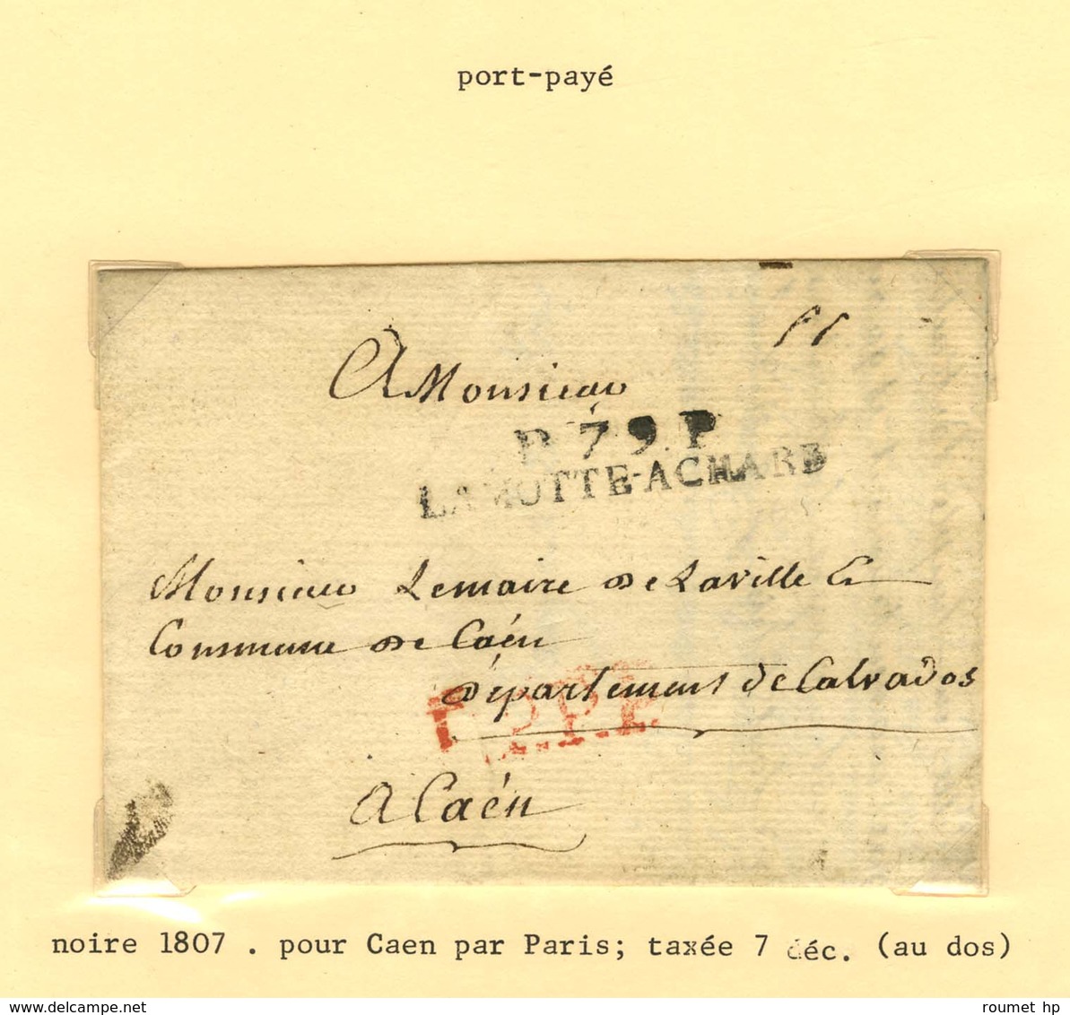 Lot de 15 marques postales et oblitérations de la Mothe Achard. - B / TB.