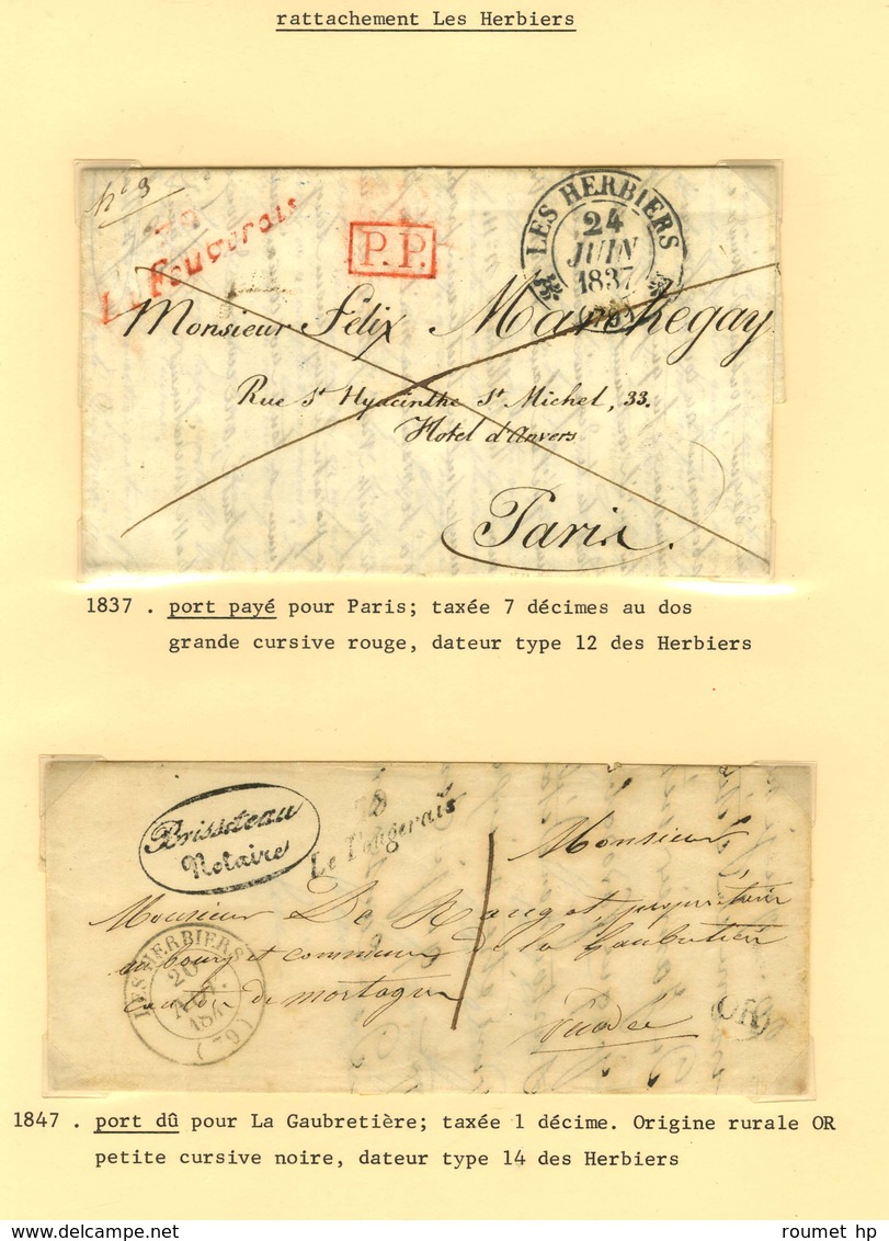 Lot De 15 Marques Postales Et Oblitérations De La Fougerais Et Les 4 Chemins De L'Oie. - B / TB. - Other & Unclassified