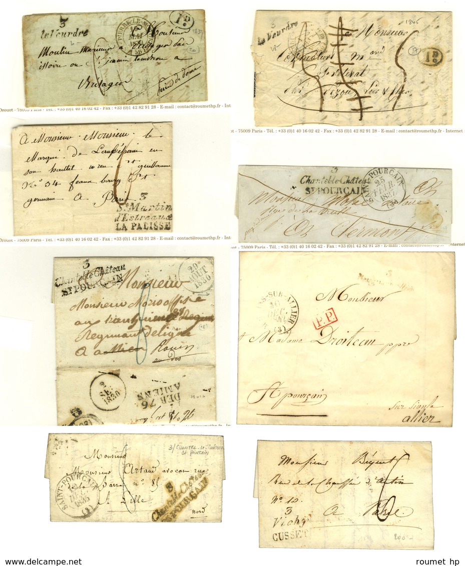 Lot De 8 Cursives De L'Allier. - B / TB. - 1801-1848: Précurseurs XIX