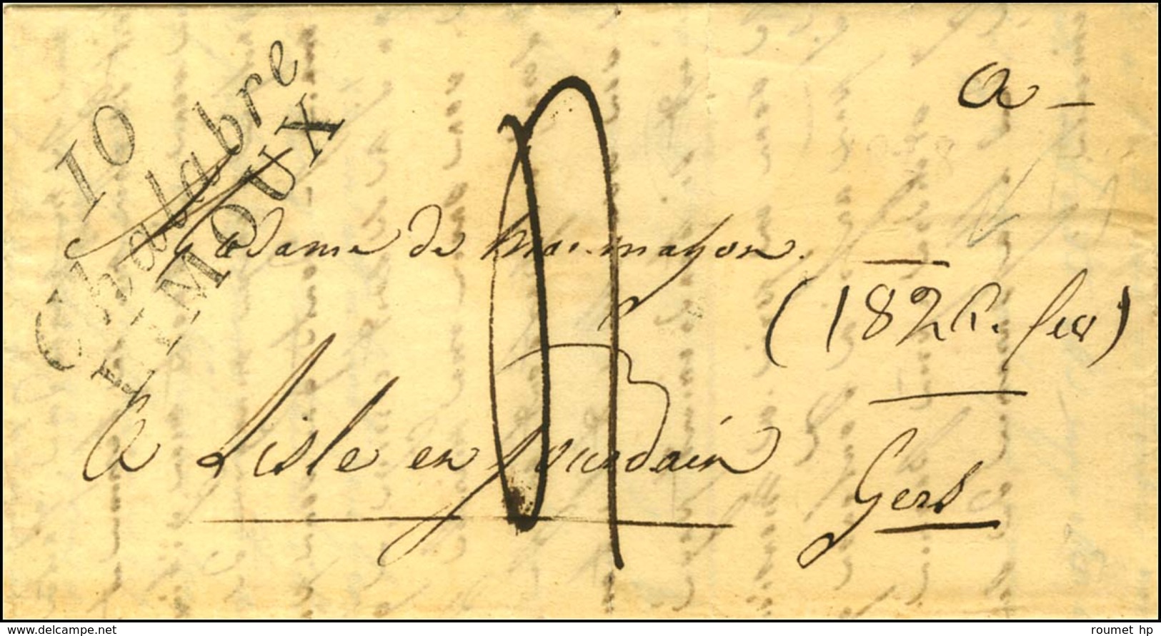 Cursive 10 / Chalabre / LIMOUX. 1826. - TB / SUP. - 1801-1848: Precursors XIX